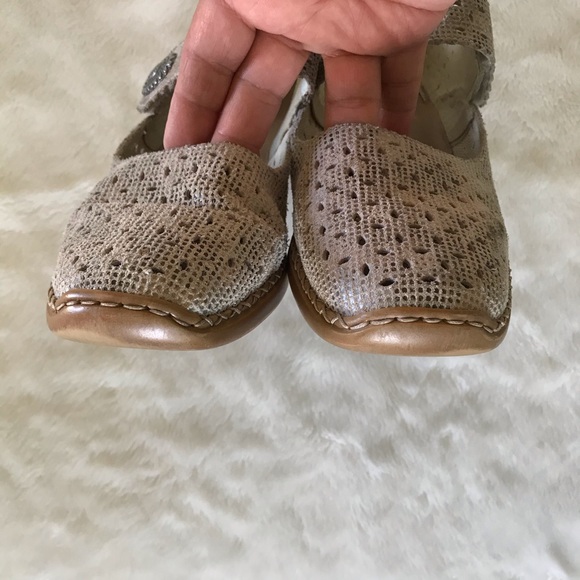 Rieker Antistress Mary Jane Leather Shoes Size 9 - Picture 10 of 10